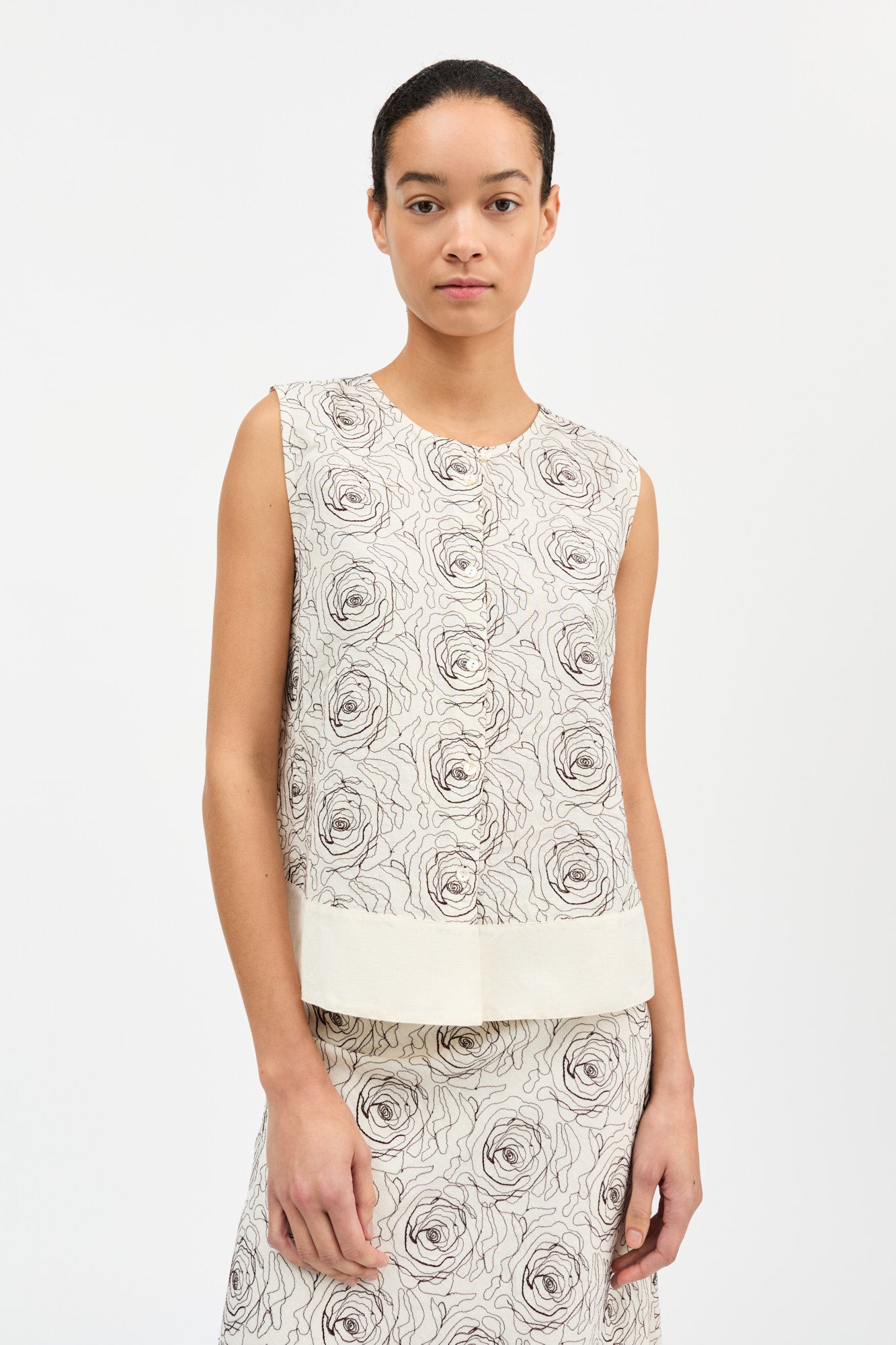 Skall Studio Mollie top Top Ecru