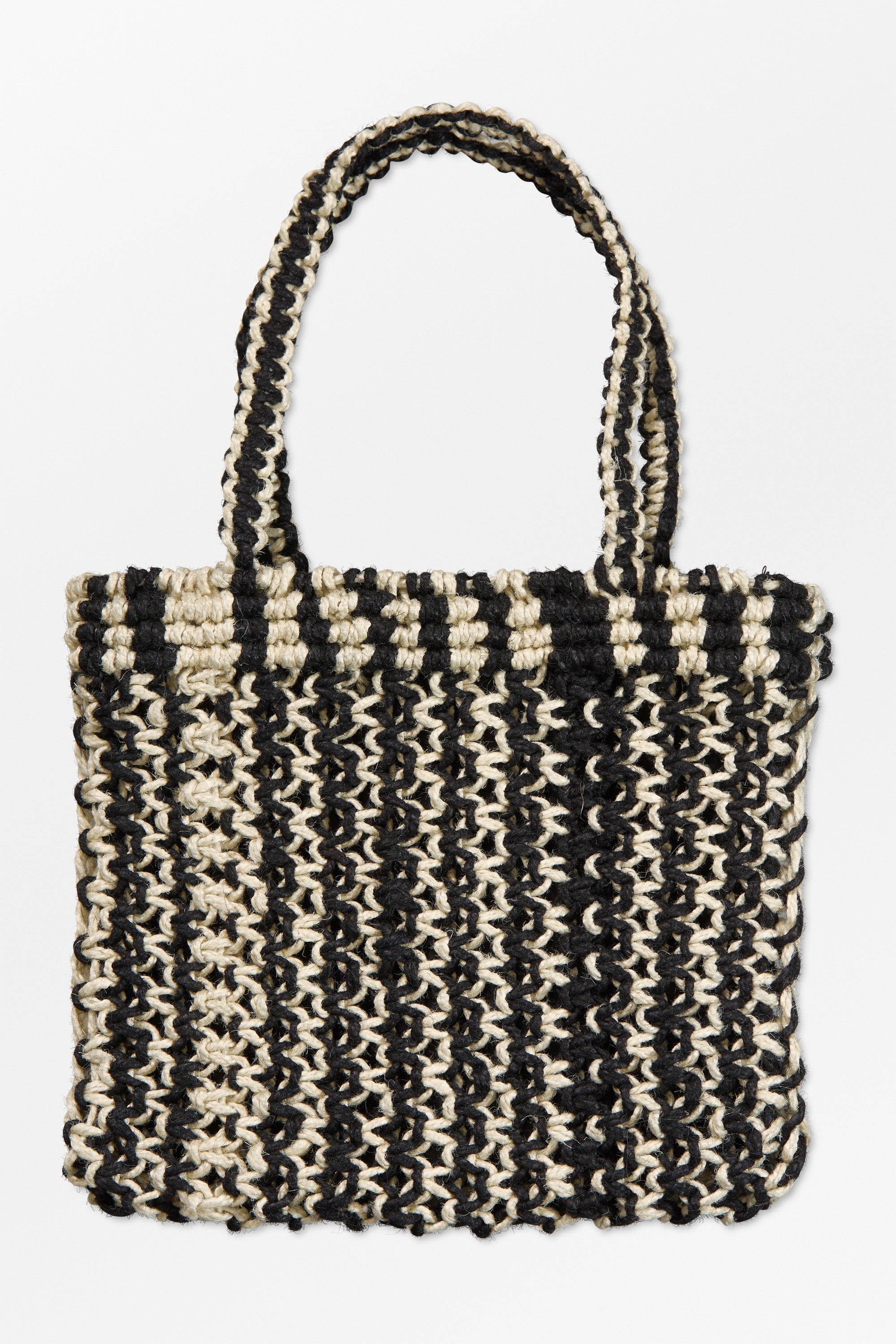 Skall Studio Nola mini straw bag Bag Black/Light natural