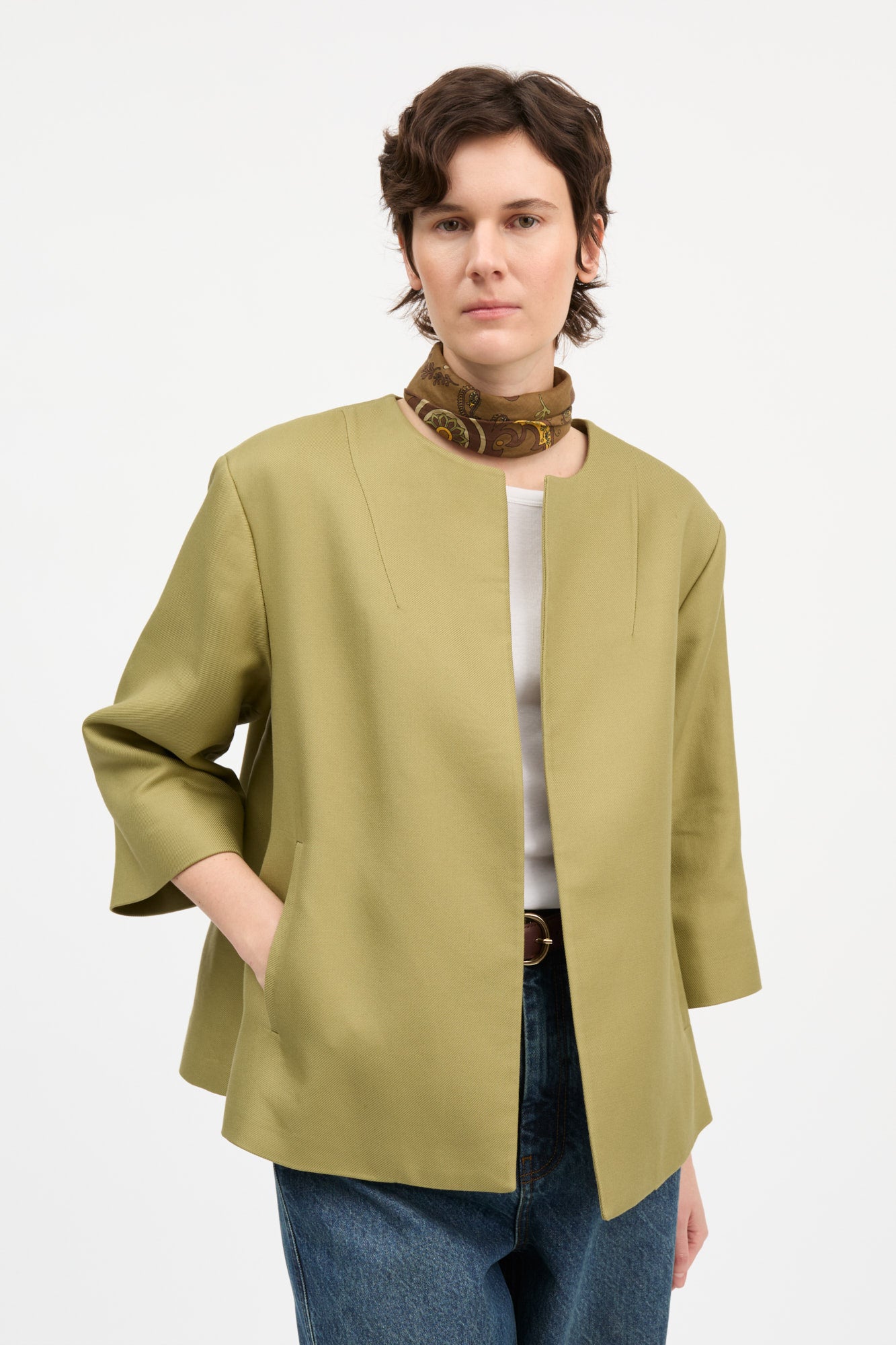 Skall Studio Opera jacket Blazer Olive green