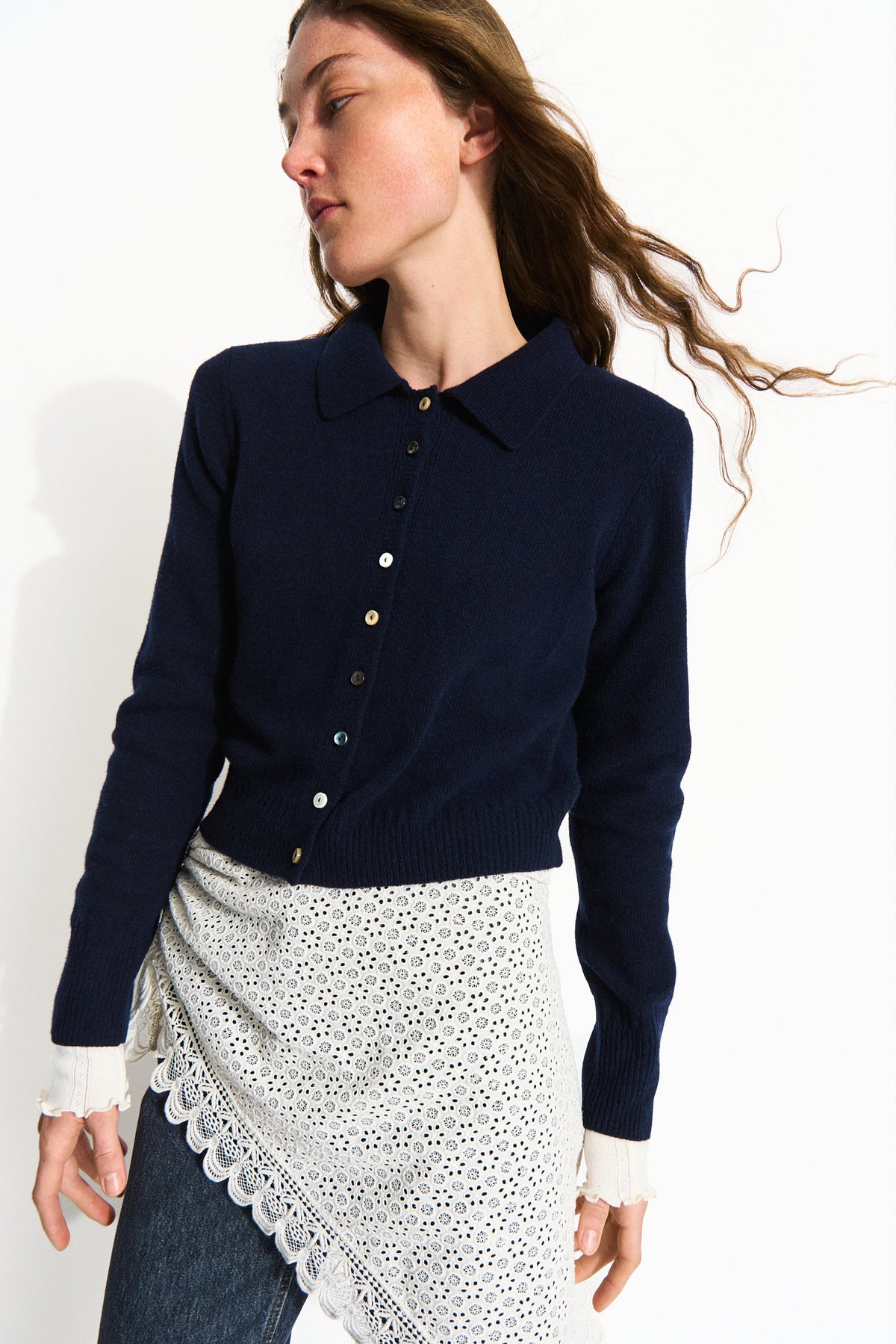 Skall Studio Paulina cardigan Cardigan Navy
