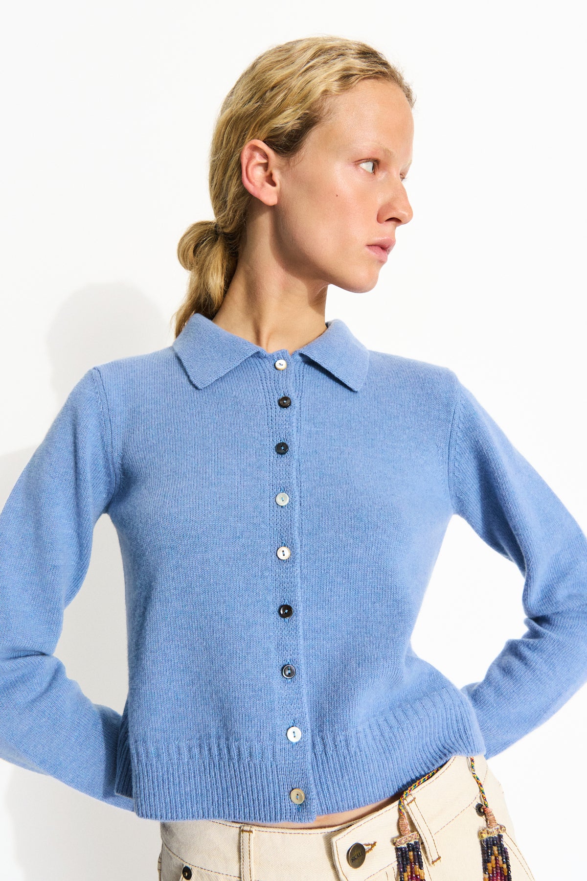 Skall Studio Paulina cardigan Cardigan Soft blue
