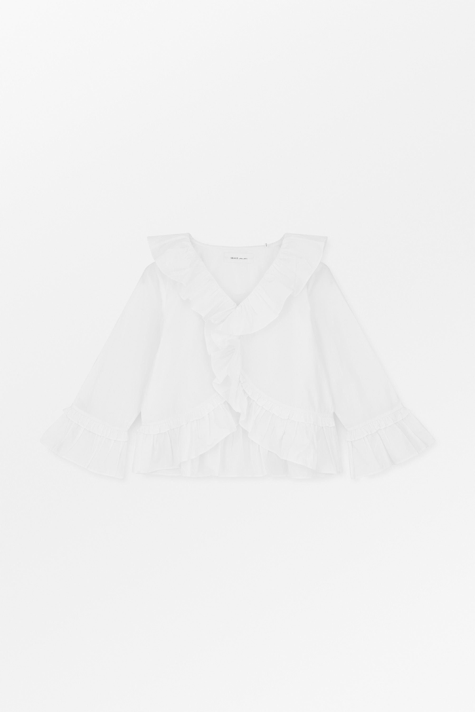 Skall Studio Rimini flounce blouse Blouse Optic white