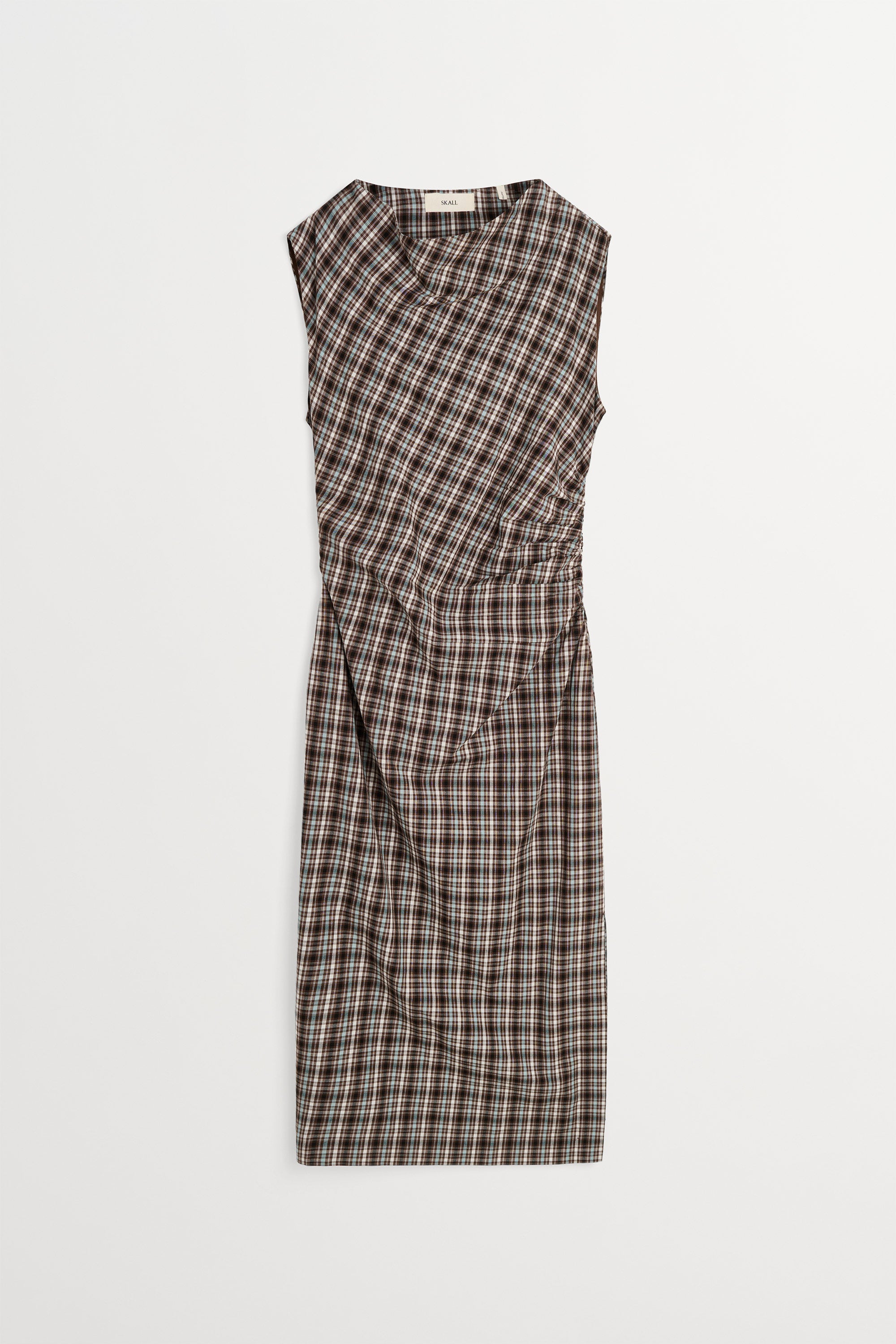 Skall Studio Sahara dress Dress Brown/Blue check
