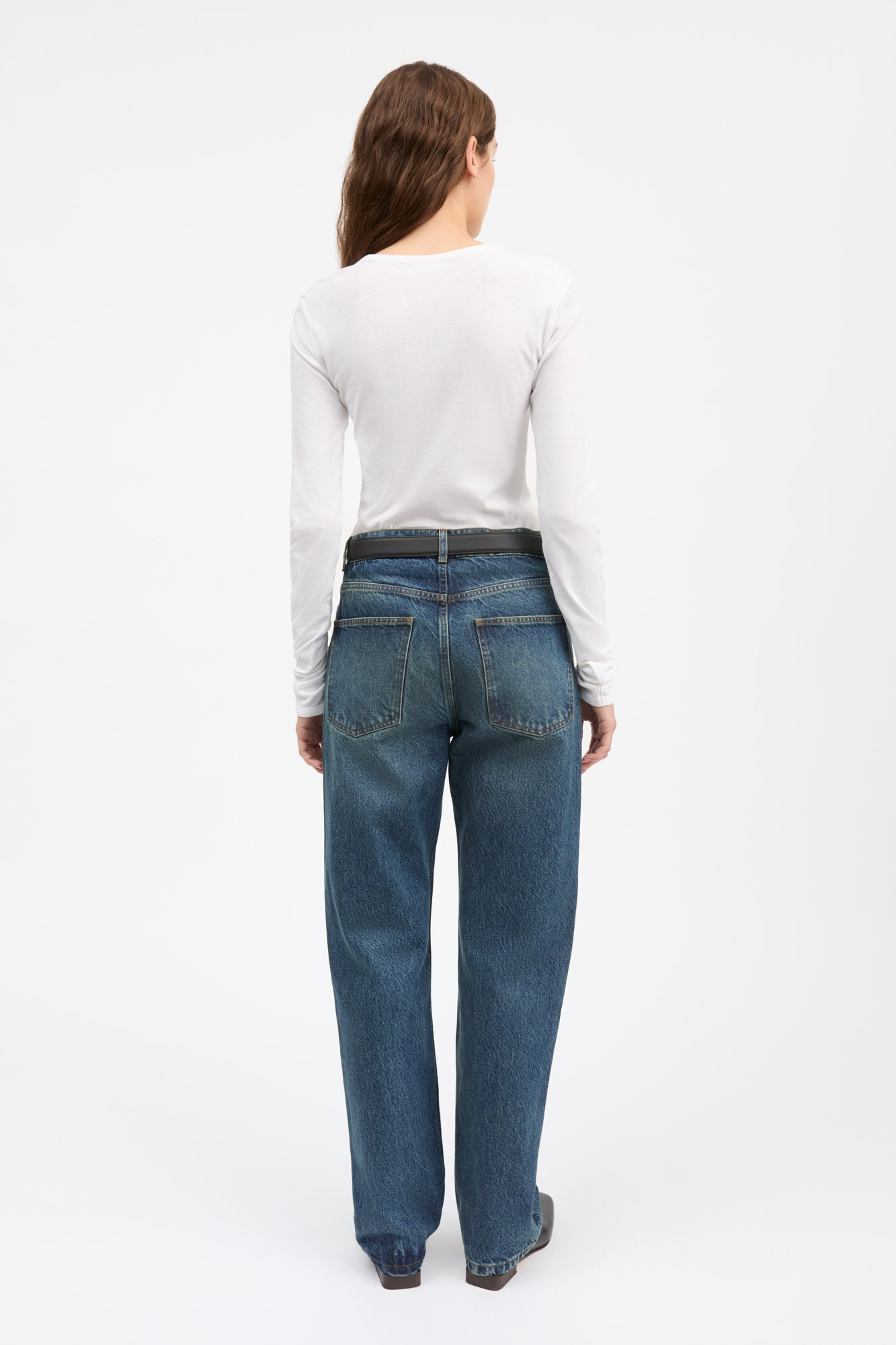 Skall Studio Seventies o-neck blouse Tee Optic white