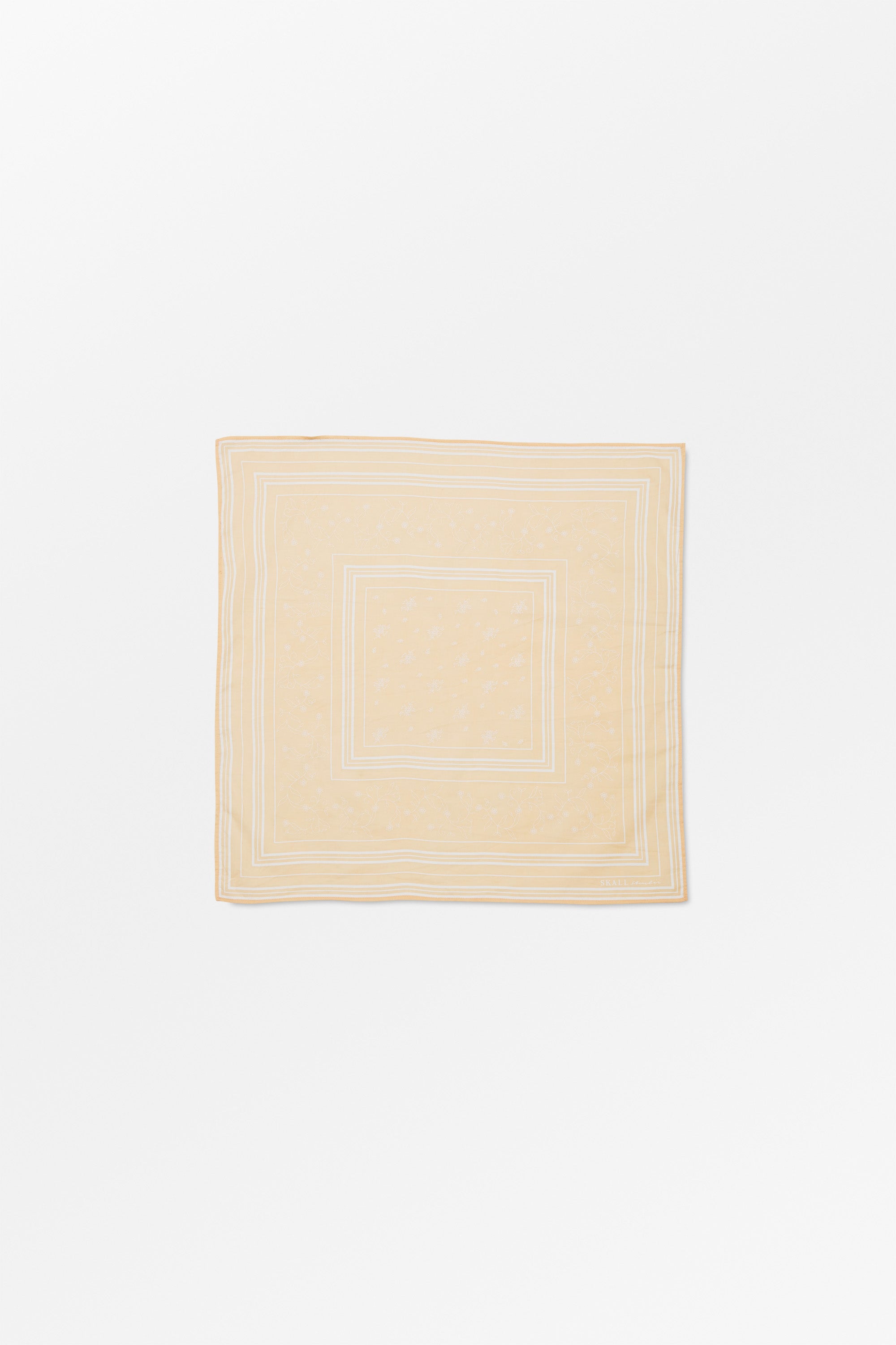 Skall Studio Skall classic scarf 55x55 Scarf Light peach/White