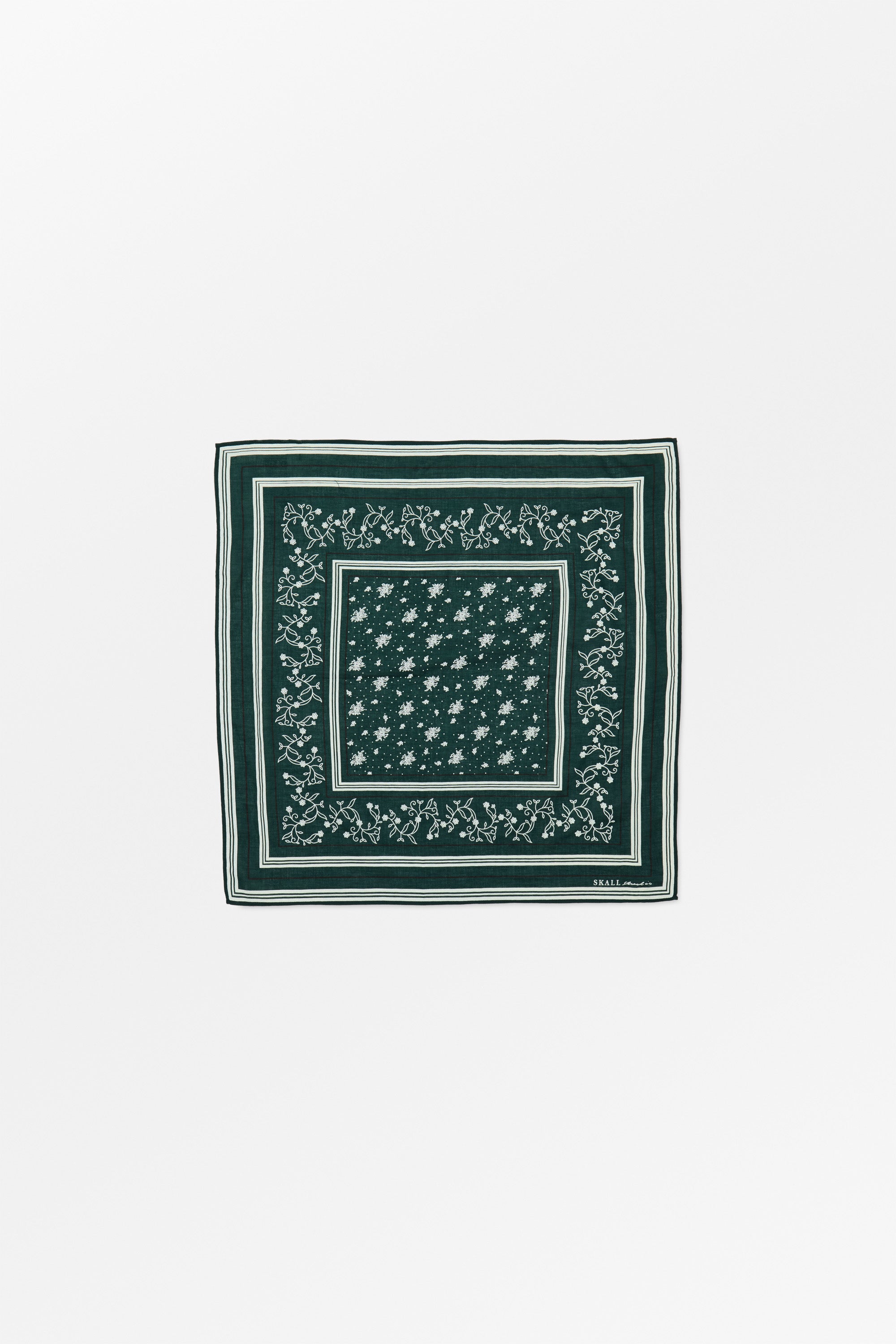 Skall Studio Skall classic scarf 55x55 Scarf Pine green