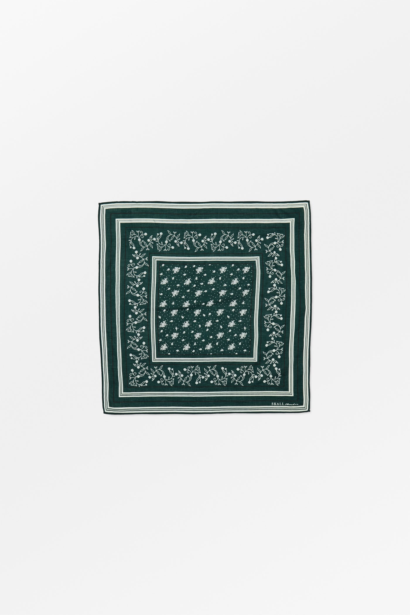 Skall Studio Skall classic scarf 55x55 Scarf Pine green