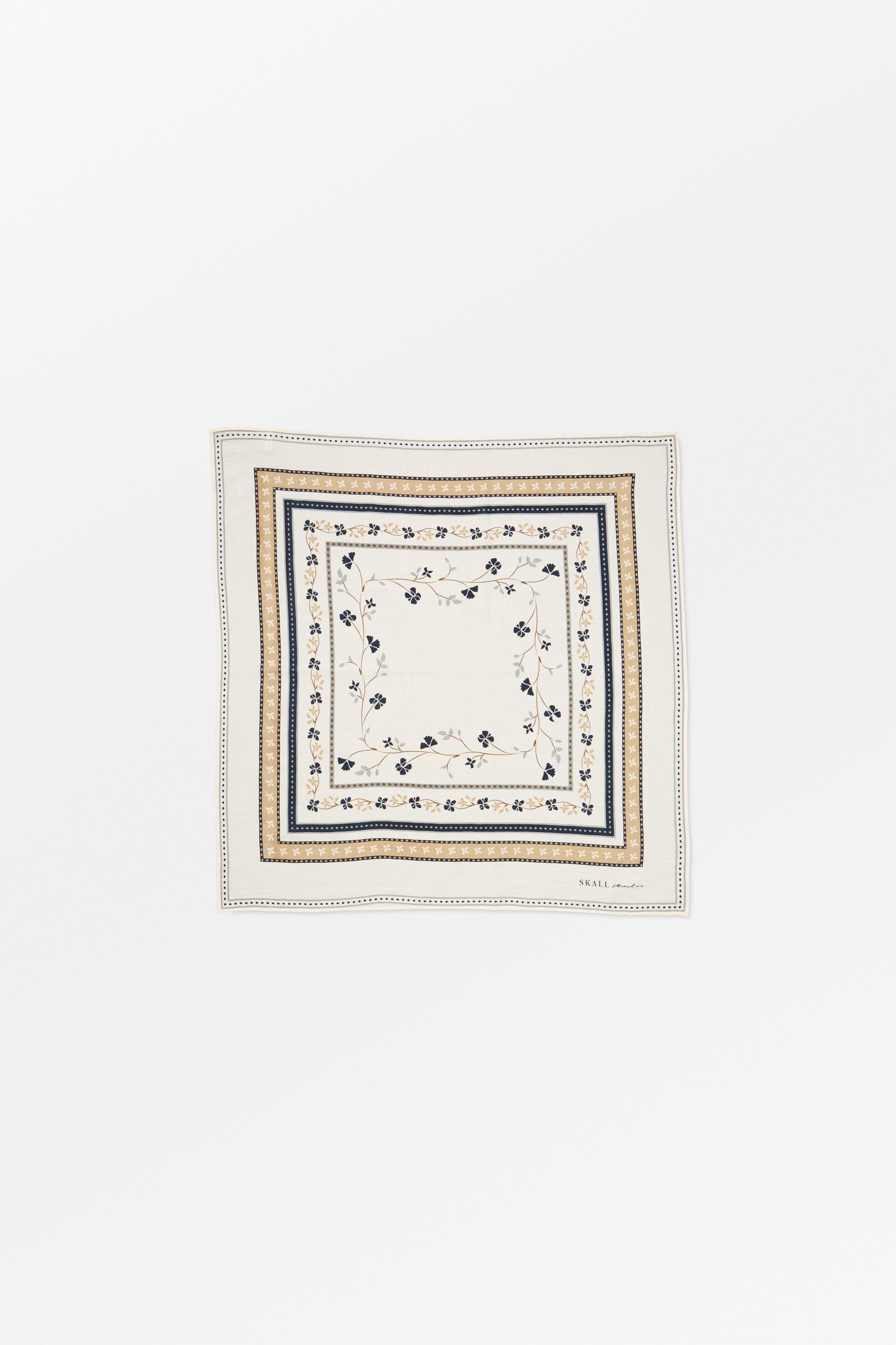 Skall Studio Skall floral scarf 55x55 Scarf Ivory