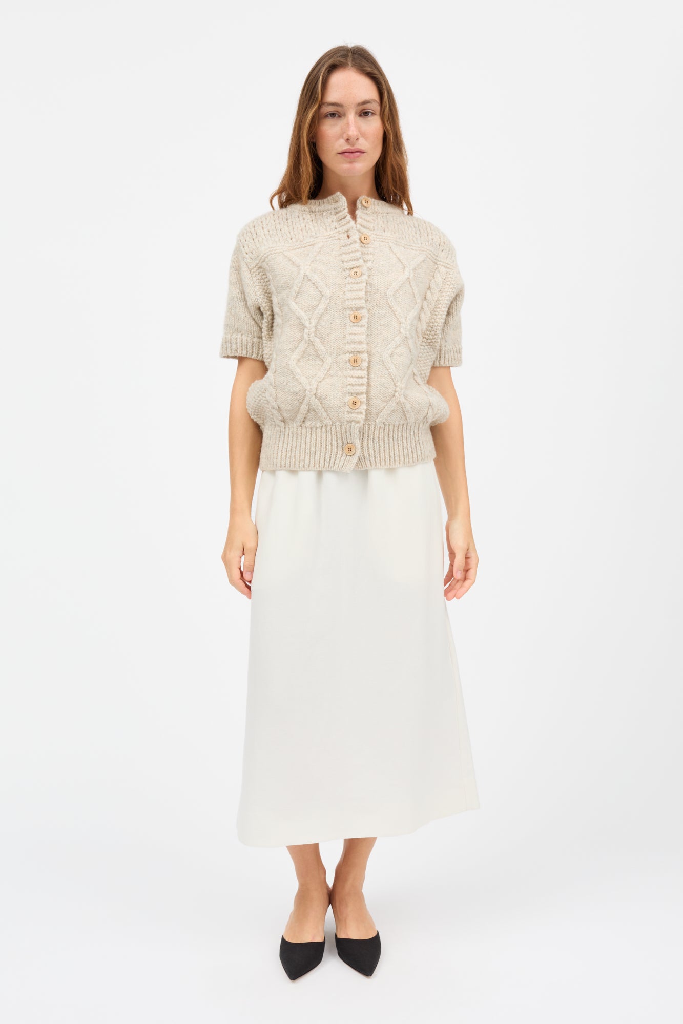 Skall Studio Svea cardigan Cardigan Cream