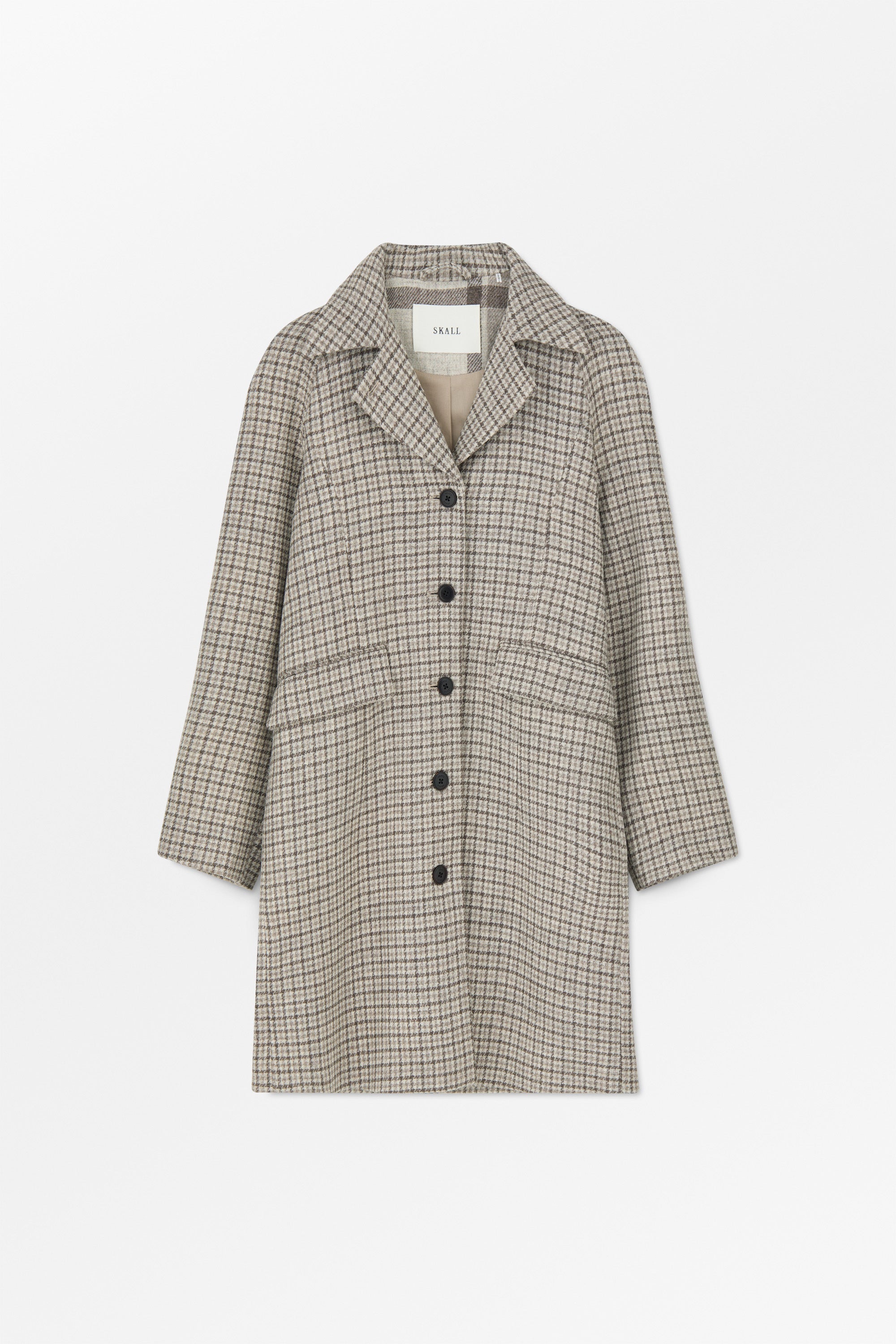 Skall Studio Tempest coat Coat Brown/grey small heritage check