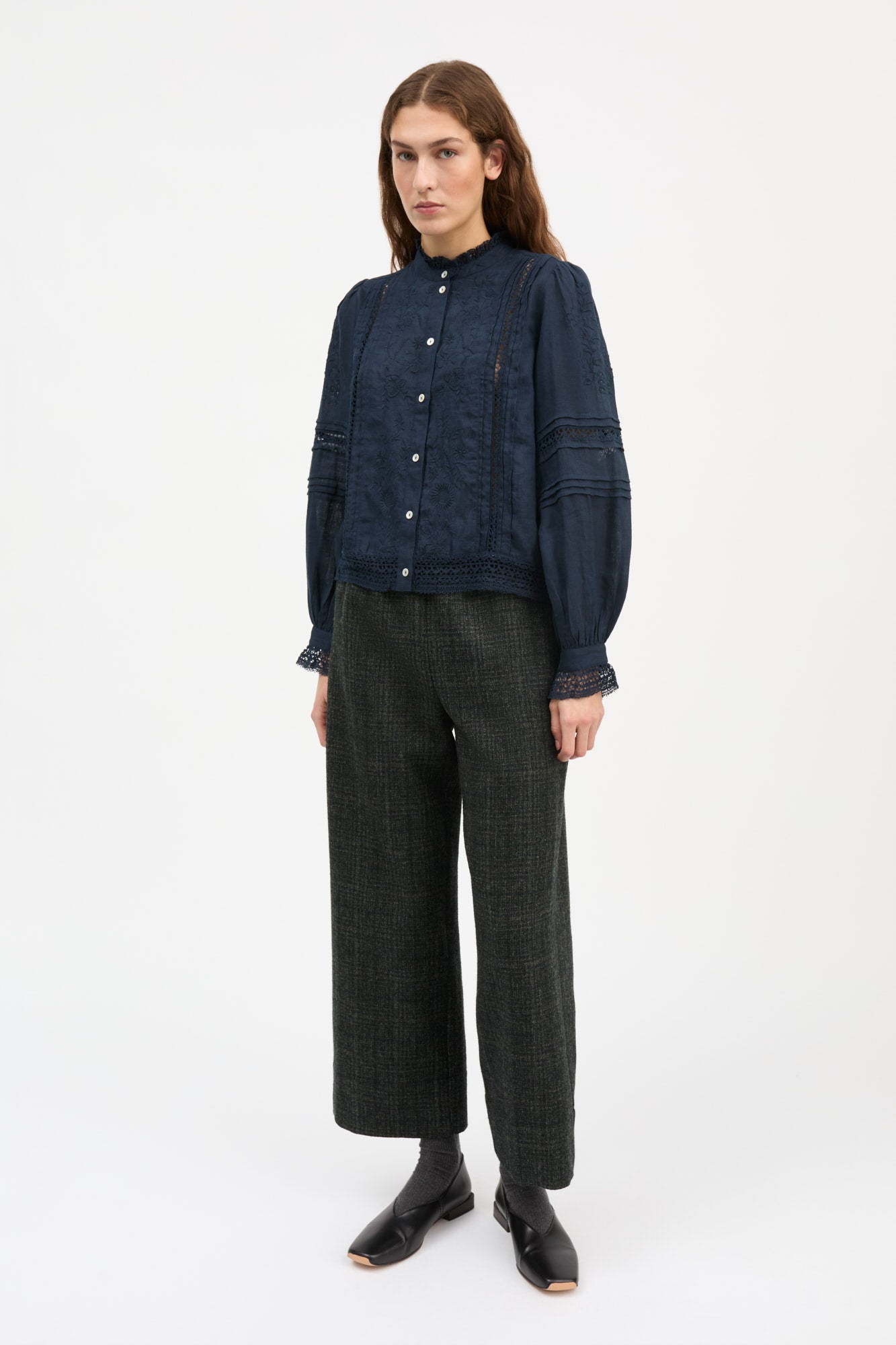 Skall Studio Velina shirt Shirt Dark navy
