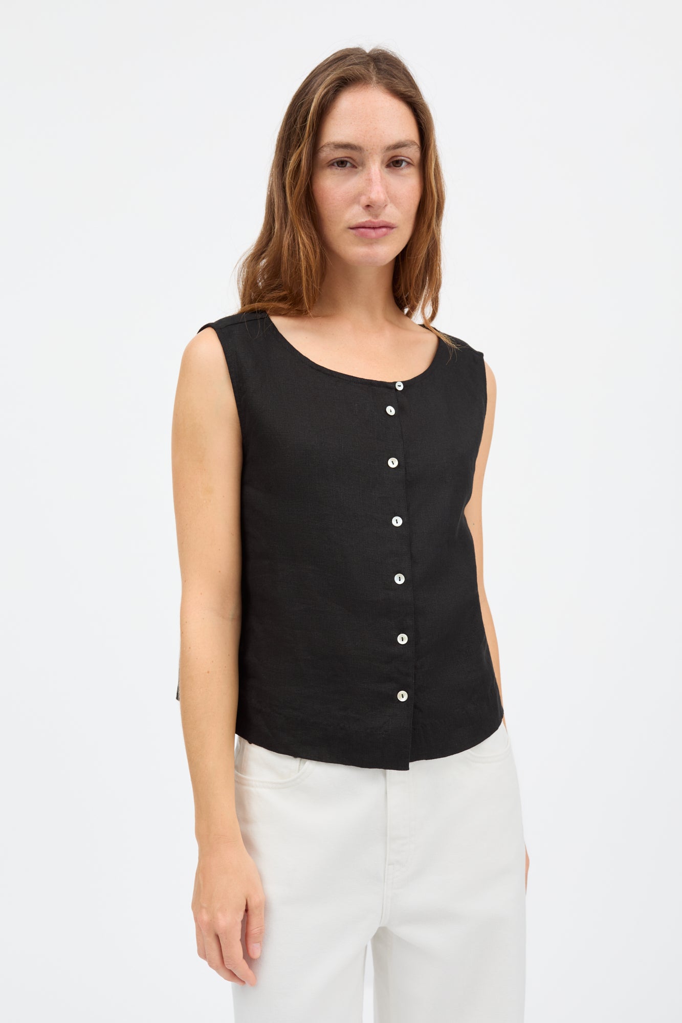 Skall Studio Vetiver top Top Black