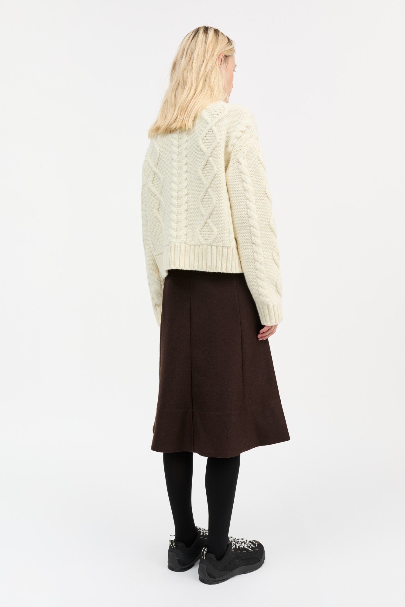 Skall Studio White sun O-neck jumper Jumper Ecru