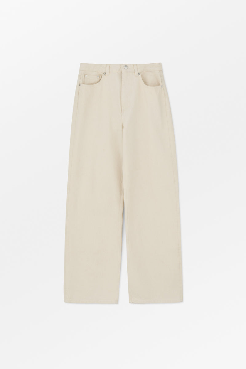 Willow wide jeans - Off white – Skall Studio ENG