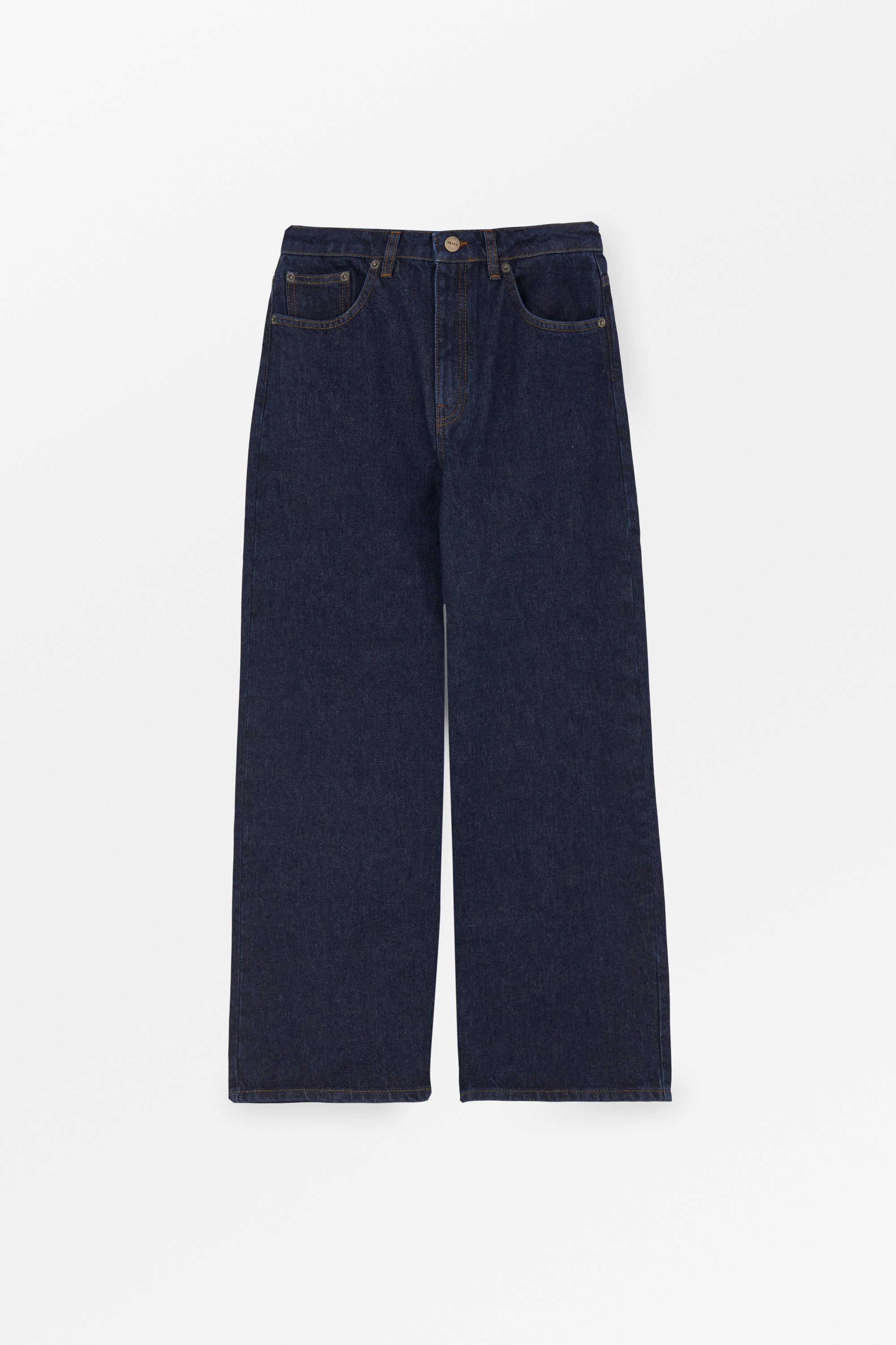 Allison cropped jeans - Indigo blue – Skall Studio ENG