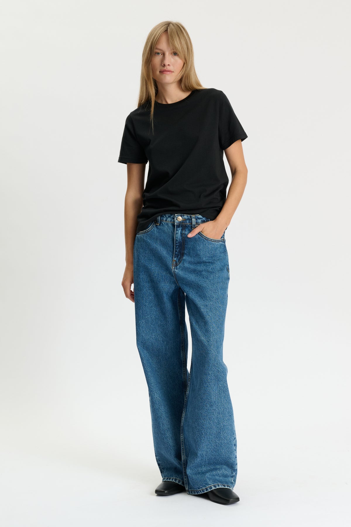 Skall Studio Willow wide jeans Jeans Mid blue